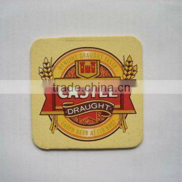 Eco-friendly oem design promotional absorbent paper coasters , beer bar coaster