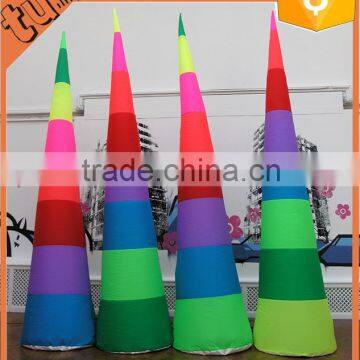 color changing inflatable led cone/inflatable LED pillar/inflatable light tower for inflatable led for LED christmas decoartion