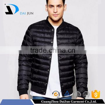 Daijun oem 100%nylon in plain customize winter jacket man fashion jacket puffer jacket