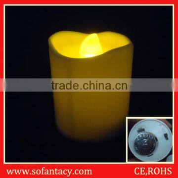 yellow led candle for festival decoration