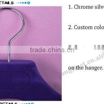 Women's Velvet Flocking Coat Hangers Custom photo-2