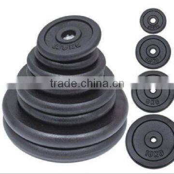 Black Painted cast iron weight plates for weight lifting