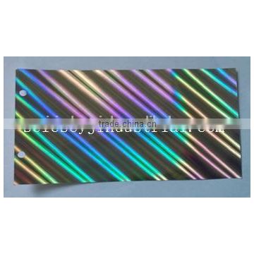 holographic film printable in PET holographic metallized film