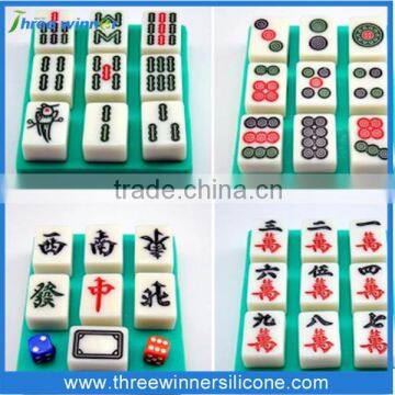 New design diy cake mould shape cake molds Mahjong mould