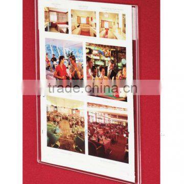 Acrylic Sign Frame with Hook & Loop Fasteners 8-1/2" x 11"