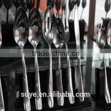 Best Quality Porcelain Handle Stainless Steel Knives Fork and Spoon Flatware Cheap photo-6