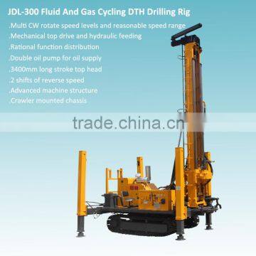 3400mm Long Top Head Travel Gas/Fluid Cycling DTH Drilling Rig