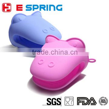 Silicone Pot Holder Hippo Pinch Grips Mini Oven Mitts