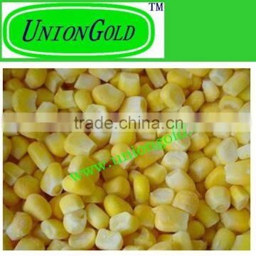 Non-GMO frozen sweet corn kernels IQF sweet corn kernels