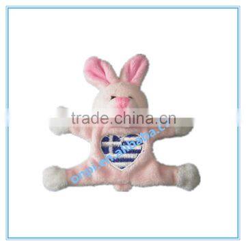 Plush rabbit fridge magnet