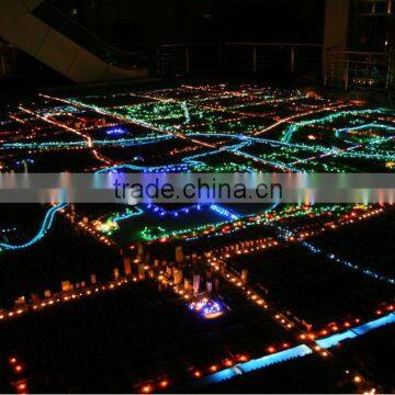 miniature master planning model with perfect lighting for Jiuli District