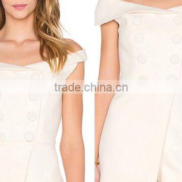 Short Sleeve Plain Solid ColourJumpsuit For Women photo-5