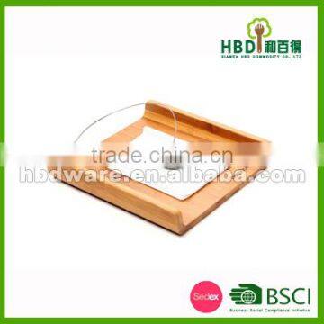 Newest design totally bamboo tissue paper holder/bamboo napkin holder