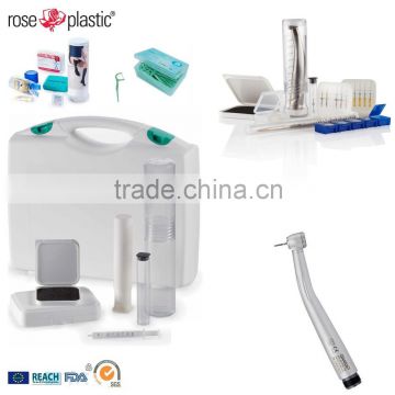 Plastic medical packaging tubes boxes for dental porcelain on precious alloy