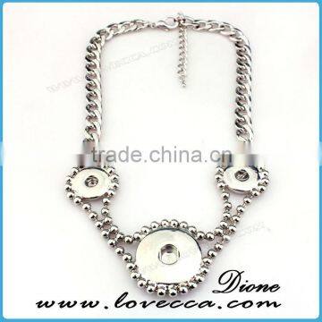 Cheap Price Silver Wholesale Fashion Jewelry Button Necklace for Sale photo-4