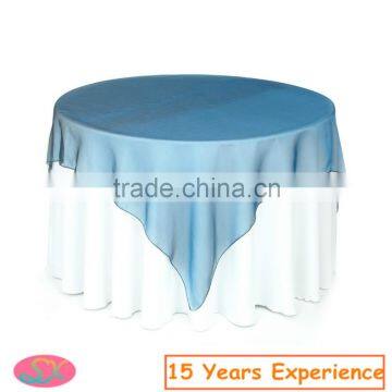 Home textile organza table overlay 100% polyester organza wedding/party/hotel dinner table overlay