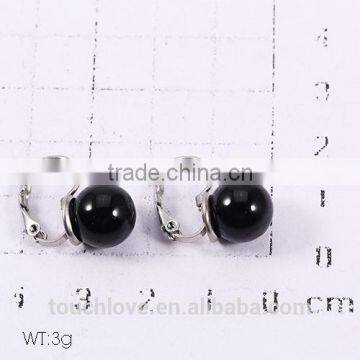 E0534-B-TLM Wholesale Stud Earring, Fashion Black Pearl Earring For Party photo-3