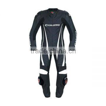 One-piece stylish motorcycle leather suit