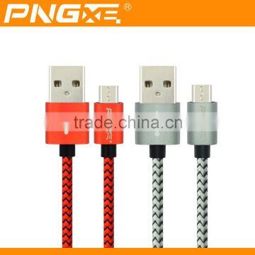 2016 PNGXE New Arrival Sturdy And Durable Nylon Braided Usb Charger Cable For Iphone Usb Cable