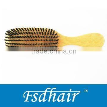 Mixed bristles hair brush