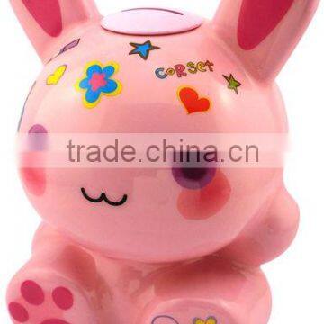 Fashin&cute lovely rabit vinyl money serving box