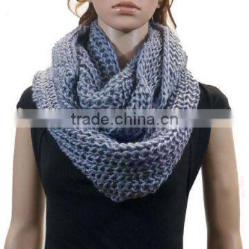 Women's Warm Circle Knit Cowl Loop Infinity Scarf Shawl Solid Colors