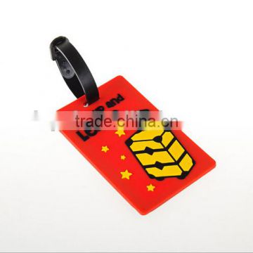 Hot Selling PVC Luggage Tag Rubber Luggage Tag Travel Luggage Tag