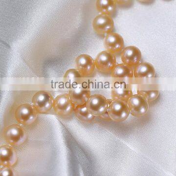 Round Cultured Freshwater Chocolate Pearl Necklace