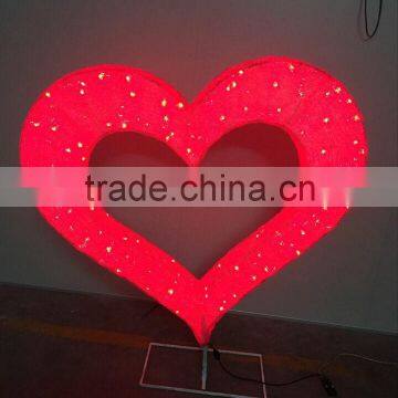 hot sell 3d motif light led heart 1.2m