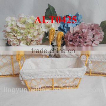 high quality decorative wire basket for storage