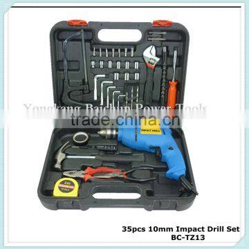 2016 New Model House Hold Electric Impact Drill Hand Tool Set photo-5