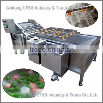 Industrial air bubble fruit and vegetable cleaning machine