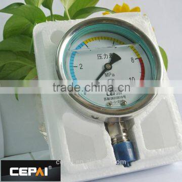 CEPAI Y-150B-FZ glycerin filled Stainless steel pressure gauge