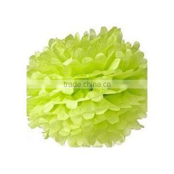 Halloween Party Supplies Decorations Lime Green Tissue Paper Pom Poms 10", 15", 20"