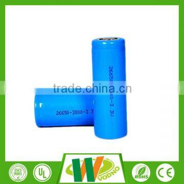 Factory direct 26650 lifepo4 battery 3.2V rechargeable battery