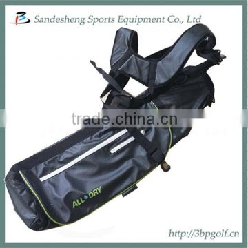 waterproof black pu pencil golf bag