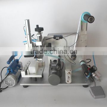 Semi Auto Adhesive Labelling Machine for flat bottle