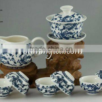 Ganoderma Lucidum Flower Porcelain Teaware Set