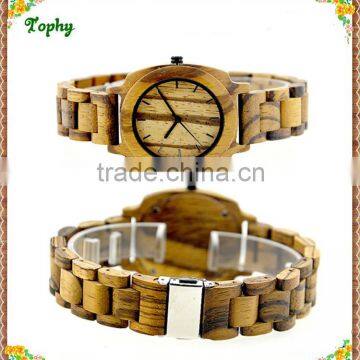 2016 New Arrival Bamboo Wooden Watch, Custom Logo Japan Movt Quartz Wood Watch photo-4