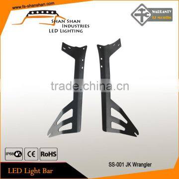 07-15 Jeep JK 50" LED Light bar Steel Metal Upper Windshield Mounting Brackets