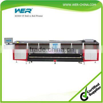 2016 hot selling 3.3m large format uv flatbed printer price