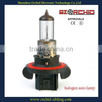 E4 approval transparent H13 auto halogen lamp