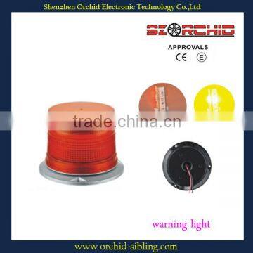 E4 certified pc lens 12v / 48v orange led warning light supplier