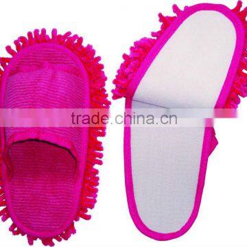 microfiber chenille floor cleaning mop slippers