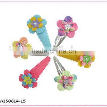 colored snap hair clips girls