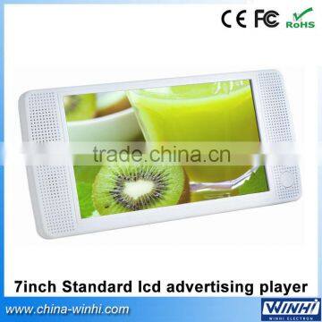 7 inch portable lcd cosmetic display Auto play 1080p USB SD Card taxi lcd players advertising mini display screen