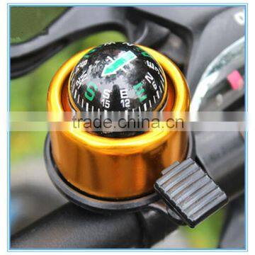 2016 Red Bicycle Safety Horn Handlebar ring bell with Compass bicycle bell