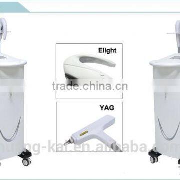 2 in 1 Popular Wholesale Price Elight Q Switch Nd Yag Laser Red&Green Tattoo Removal Machine