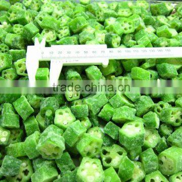 IQF okra cut