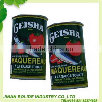 brand canned mackerel in tomato sauce 155g